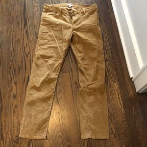 Banana Republic khaki tan corduroy pants skinny
